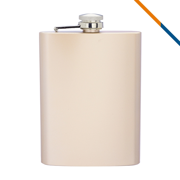 Aki Stainless Steel Hip Flask - 8 OZ. - Aki Stainless Steel Hip Flask - 8 OZ. - Image 8 of 8