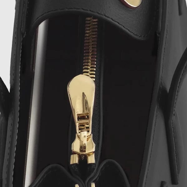 Italian Leather Small Triple Compartment Satchel - Italian Leather Small Triple Compartment Satchel - Image 8 of 13