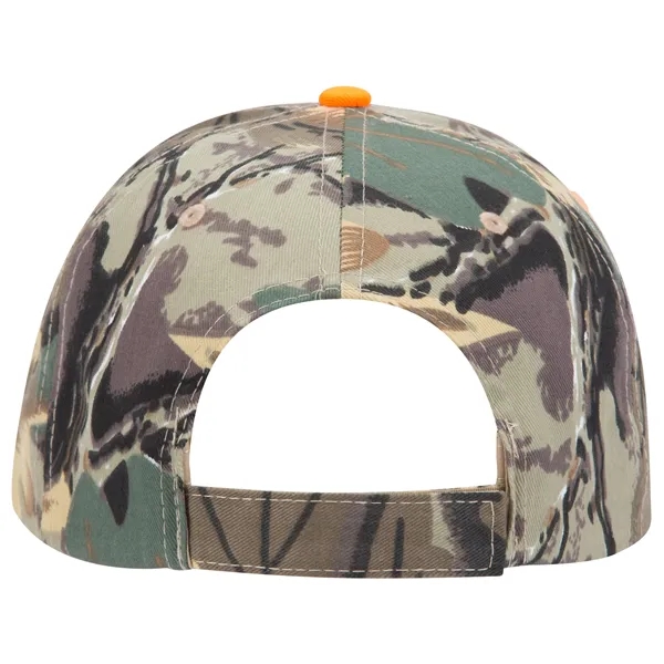 Camouflage Cotton Blend Twill Sandwich Visor 6 Panel Cap - Camouflage Cotton Blend Twill Sandwich Visor 6 Panel Cap - Image 19 of 23