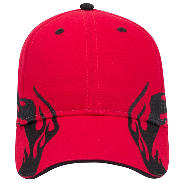 US Flag Flame Pattern Brushed Cotton Twill 6 Panel Cap - US Flag Flame Pattern Brushed Cotton Twill 6 Panel Cap - Image 34 of 136
