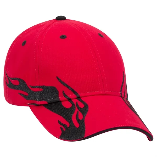 US Flag Flame Pattern Brushed Cotton Twill 6 Panel Cap - US Flag Flame Pattern Brushed Cotton Twill 6 Panel Cap - Image 32 of 136
