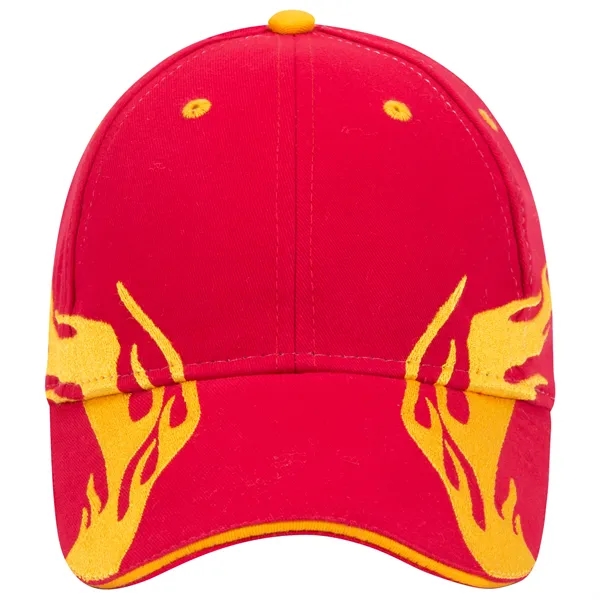 US Flag Flame Pattern Brushed Cotton Twill 6 Panel Cap - US Flag Flame Pattern Brushed Cotton Twill 6 Panel Cap - Image 40 of 136