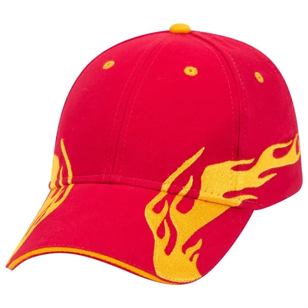 US Flag Flame Pattern Brushed Cotton Twill 6 Panel Cap - US Flag Flame Pattern Brushed Cotton Twill 6 Panel Cap - Image 41 of 136