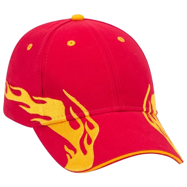 US Flag Flame Pattern Brushed Cotton Twill 6 Panel Cap - US Flag Flame Pattern Brushed Cotton Twill 6 Panel Cap - Image 38 of 136