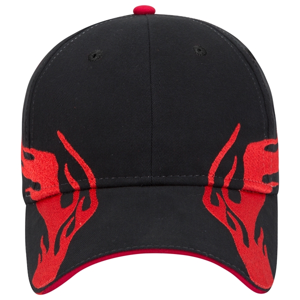 US Flag Flame Pattern Brushed Cotton Twill 6 Panel Cap - US Flag Flame Pattern Brushed Cotton Twill 6 Panel Cap - Image 52 of 136