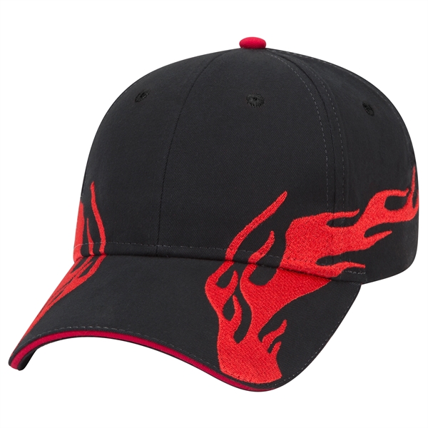 US Flag Flame Pattern Brushed Cotton Twill 6 Panel Cap - US Flag Flame Pattern Brushed Cotton Twill 6 Panel Cap - Image 53 of 136