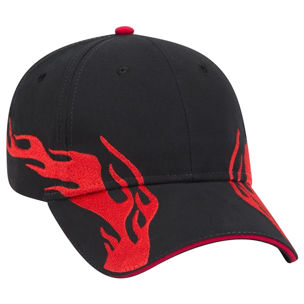 US Flag Flame Pattern Brushed Cotton Twill 6 Panel Cap - US Flag Flame Pattern Brushed Cotton Twill 6 Panel Cap - Image 50 of 136