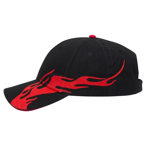 US Flag Flame Pattern Brushed Cotton Twill 6 Panel Cap - US Flag Flame Pattern Brushed Cotton Twill 6 Panel Cap - Image 54 of 136