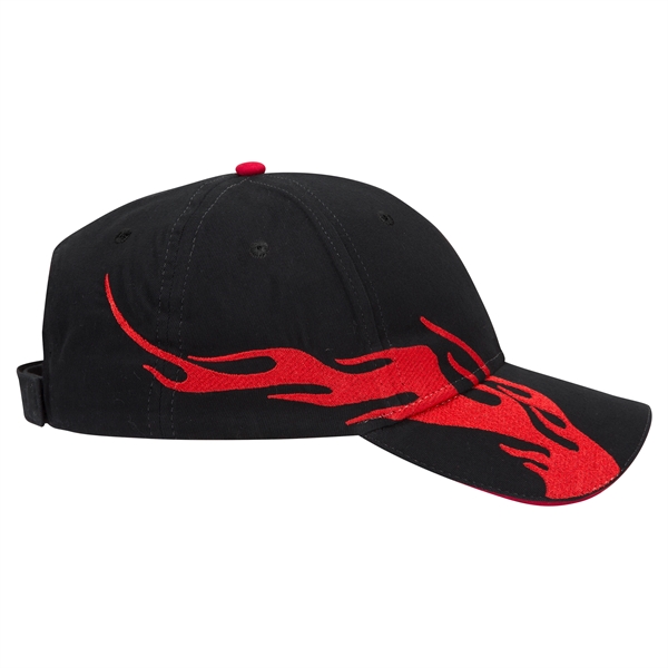 US Flag Flame Pattern Brushed Cotton Twill 6 Panel Cap - US Flag Flame Pattern Brushed Cotton Twill 6 Panel Cap - Image 55 of 136