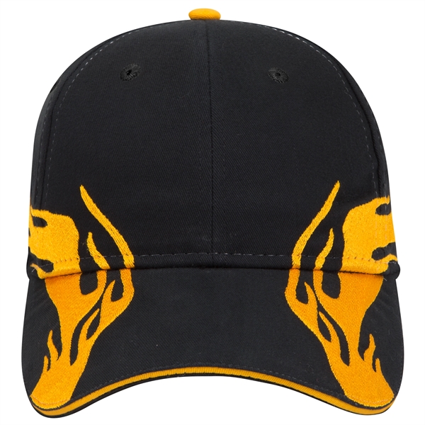 US Flag Flame Pattern Brushed Cotton Twill 6 Panel Cap - US Flag Flame Pattern Brushed Cotton Twill 6 Panel Cap - Image 64 of 136