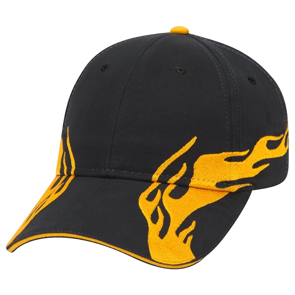 US Flag Flame Pattern Brushed Cotton Twill 6 Panel Cap - US Flag Flame Pattern Brushed Cotton Twill 6 Panel Cap - Image 65 of 136