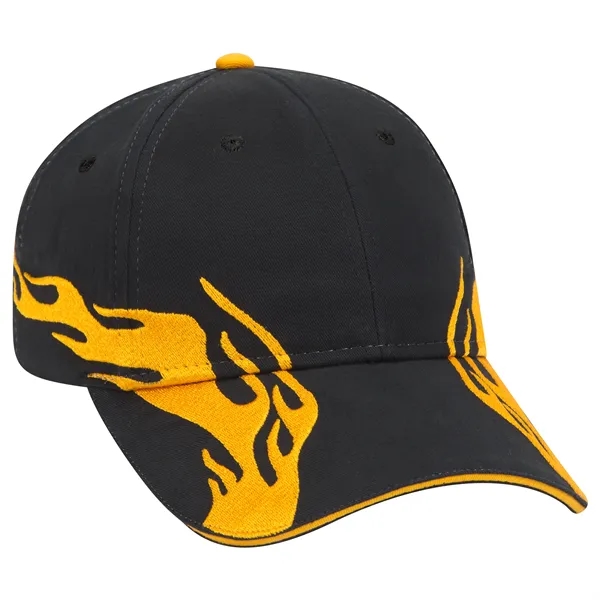 US Flag Flame Pattern Brushed Cotton Twill 6 Panel Cap - US Flag Flame Pattern Brushed Cotton Twill 6 Panel Cap - Image 62 of 136