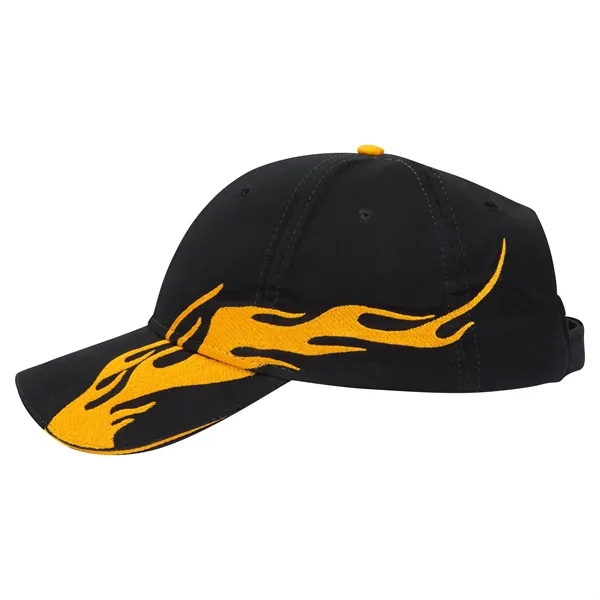 US Flag Flame Pattern Brushed Cotton Twill 6 Panel Cap - US Flag Flame Pattern Brushed Cotton Twill 6 Panel Cap - Image 66 of 136