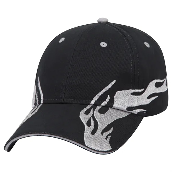 US Flag Flame Pattern Brushed Cotton Twill 6 Panel Cap - US Flag Flame Pattern Brushed Cotton Twill 6 Panel Cap - Image 83 of 136