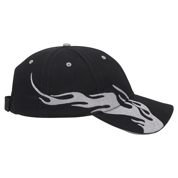 US Flag Flame Pattern Brushed Cotton Twill 6 Panel Cap - US Flag Flame Pattern Brushed Cotton Twill 6 Panel Cap - Image 85 of 136