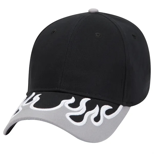 US Flag Flame Pattern Brushed Cotton Twill 6 Panel Cap - US Flag Flame Pattern Brushed Cotton Twill 6 Panel Cap - Image 90 of 136