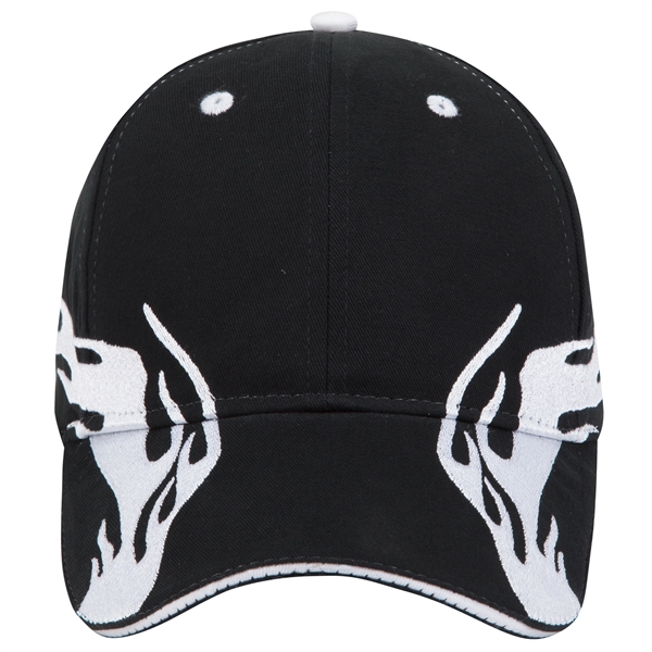 US Flag Flame Pattern Brushed Cotton Twill 6 Panel Cap - US Flag Flame Pattern Brushed Cotton Twill 6 Panel Cap - Image 96 of 136