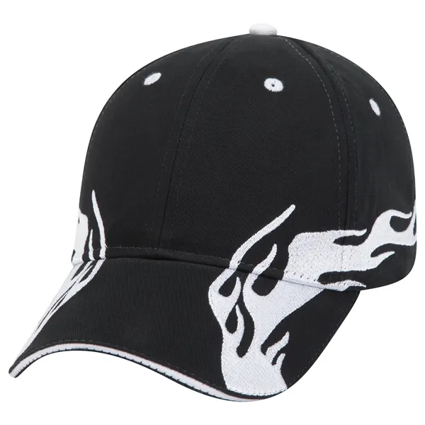US Flag Flame Pattern Brushed Cotton Twill 6 Panel Cap - US Flag Flame Pattern Brushed Cotton Twill 6 Panel Cap - Image 97 of 136