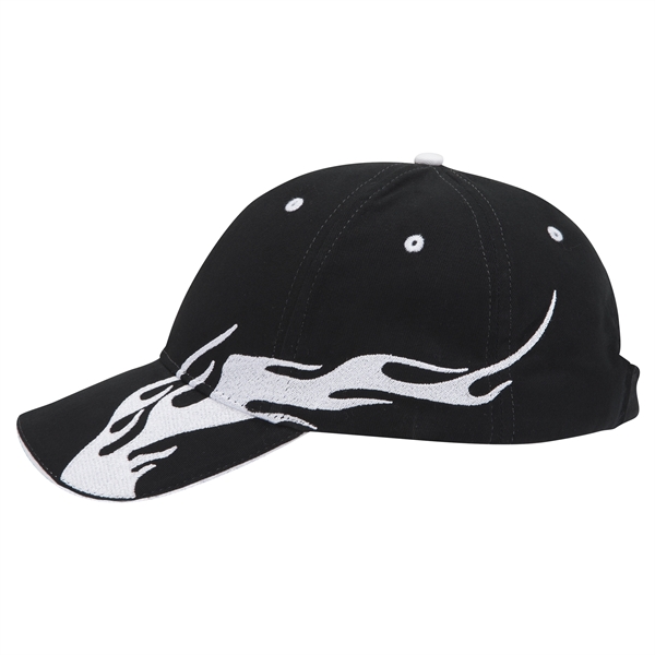 US Flag Flame Pattern Brushed Cotton Twill 6 Panel Cap - US Flag Flame Pattern Brushed Cotton Twill 6 Panel Cap - Image 98 of 136