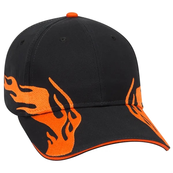 US Flag Flame Pattern Brushed Cotton Twill 6 Panel Cap - US Flag Flame Pattern Brushed Cotton Twill 6 Panel Cap - Image 100 of 136