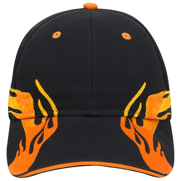 US Flag Flame Pattern Brushed Cotton Twill 6 Panel Cap - US Flag Flame Pattern Brushed Cotton Twill 6 Panel Cap - Image 108 of 136