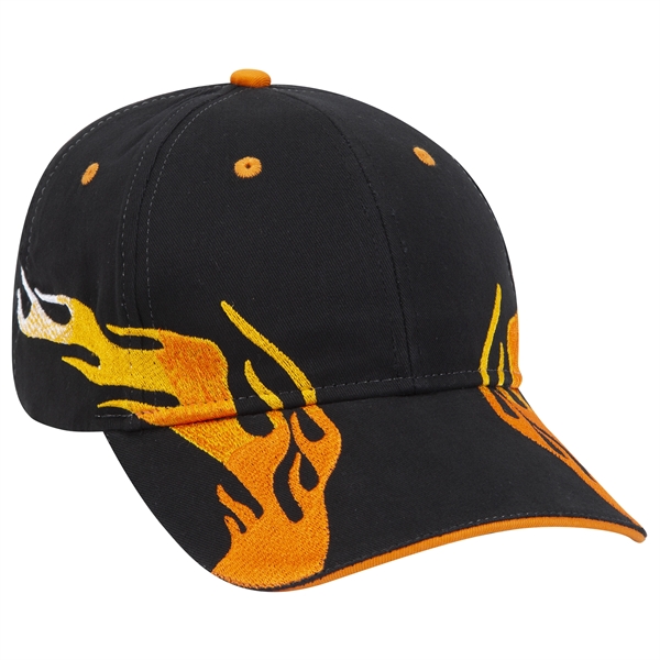 US Flag Flame Pattern Brushed Cotton Twill 6 Panel Cap - US Flag Flame Pattern Brushed Cotton Twill 6 Panel Cap - Image 106 of 136