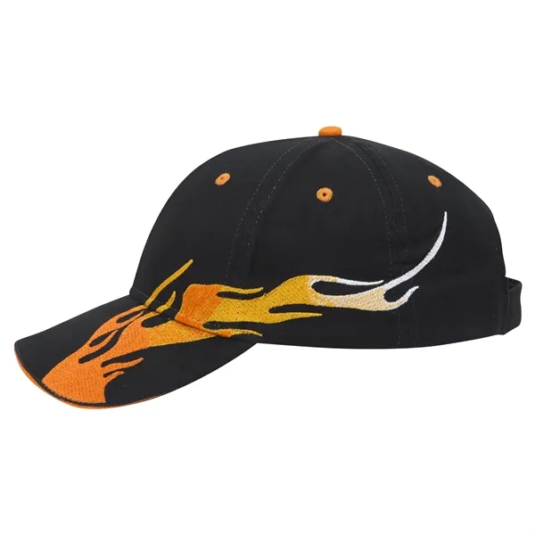 US Flag Flame Pattern Brushed Cotton Twill 6 Panel Cap - US Flag Flame Pattern Brushed Cotton Twill 6 Panel Cap - Image 110 of 136