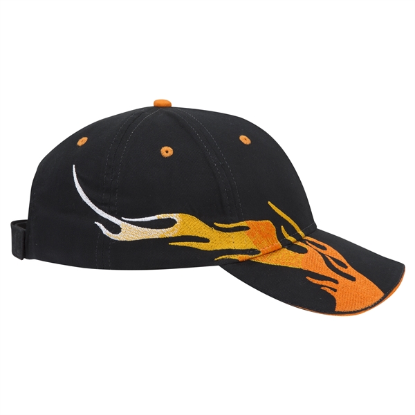 US Flag Flame Pattern Brushed Cotton Twill 6 Panel Cap - US Flag Flame Pattern Brushed Cotton Twill 6 Panel Cap - Image 111 of 136
