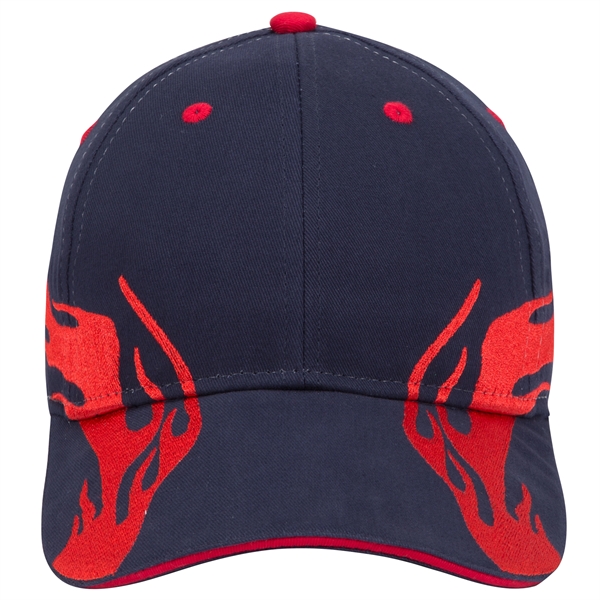 US Flag Flame Pattern Brushed Cotton Twill 6 Panel Cap - US Flag Flame Pattern Brushed Cotton Twill 6 Panel Cap - Image 114 of 136