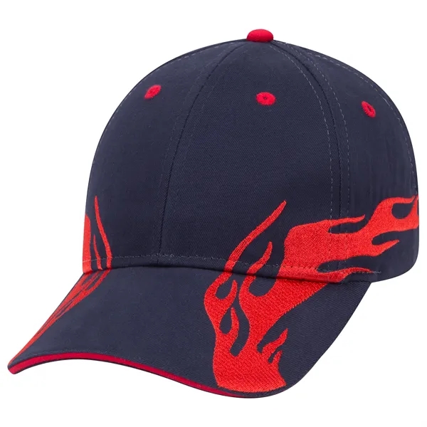 US Flag Flame Pattern Brushed Cotton Twill 6 Panel Cap - US Flag Flame Pattern Brushed Cotton Twill 6 Panel Cap - Image 115 of 136