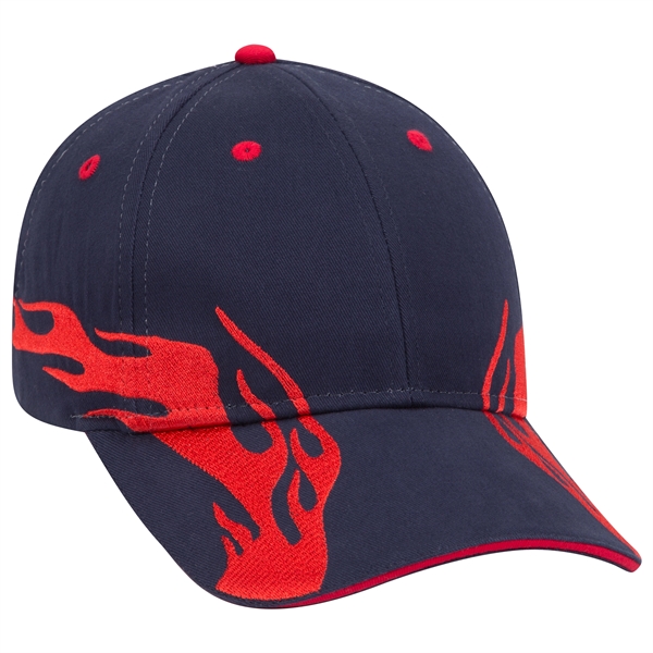US Flag Flame Pattern Brushed Cotton Twill 6 Panel Cap - US Flag Flame Pattern Brushed Cotton Twill 6 Panel Cap - Image 112 of 136