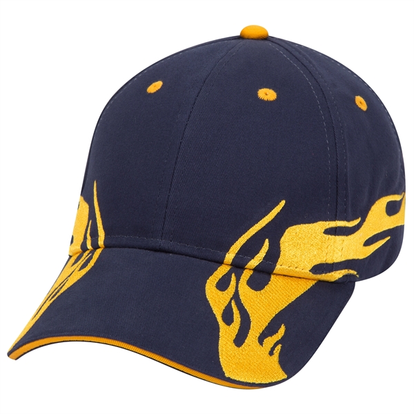 US Flag Flame Pattern Brushed Cotton Twill 6 Panel Cap - US Flag Flame Pattern Brushed Cotton Twill 6 Panel Cap - Image 121 of 136