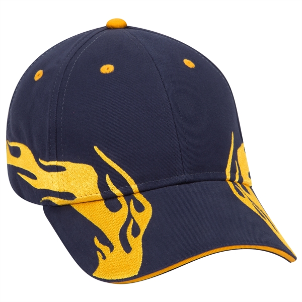 US Flag Flame Pattern Brushed Cotton Twill 6 Panel Cap - US Flag Flame Pattern Brushed Cotton Twill 6 Panel Cap - Image 118 of 136