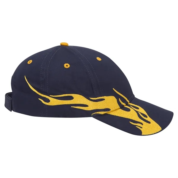 US Flag Flame Pattern Brushed Cotton Twill 6 Panel Cap - US Flag Flame Pattern Brushed Cotton Twill 6 Panel Cap - Image 123 of 136