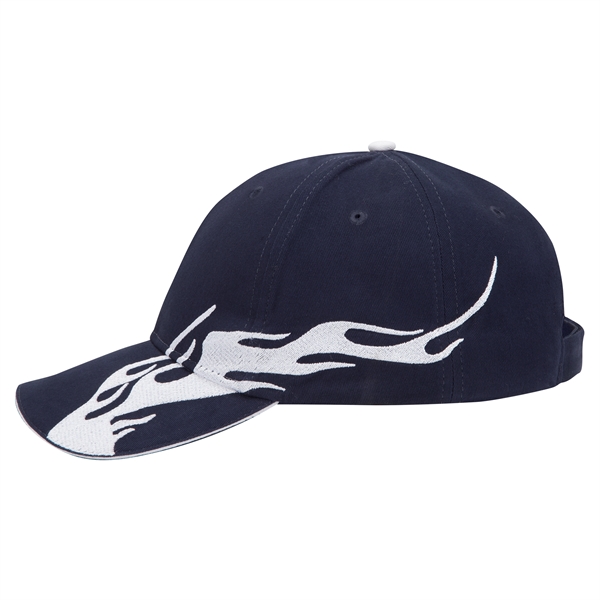 US Flag Flame Pattern Brushed Cotton Twill 6 Panel Cap - US Flag Flame Pattern Brushed Cotton Twill 6 Panel Cap - Image 129 of 136