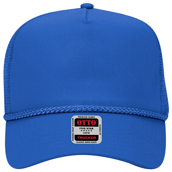 Cotton Blend Twill 5 Panel Pro Mesh Back Trucker Hat - Cotton Blend Twill 5 Panel Pro Mesh Back Trucker Hat - Image 3 of 42
