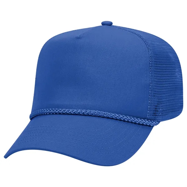 Cotton Blend Twill 5 Panel Pro Mesh Back Trucker Hat - Cotton Blend Twill 5 Panel Pro Mesh Back Trucker Hat - Image 4 of 42