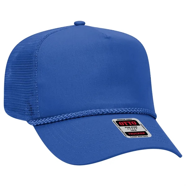 Cotton Blend Twill 5 Panel Pro Mesh Back Trucker Hat - Cotton Blend Twill 5 Panel Pro Mesh Back Trucker Hat - Image 1 of 42