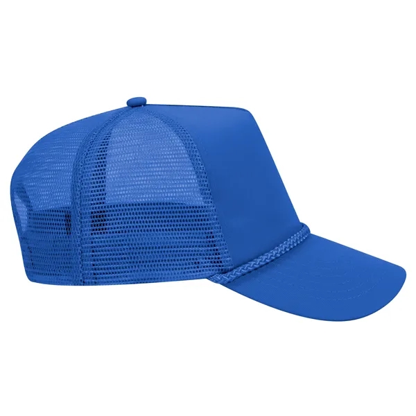 Cotton Blend Twill 5 Panel Pro Mesh Back Trucker Hat - Cotton Blend Twill 5 Panel Pro Mesh Back Trucker Hat - Image 6 of 42