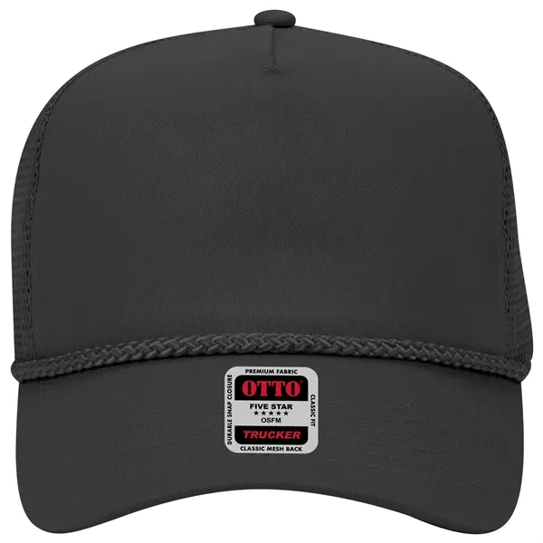 Cotton Blend Twill 5 Panel Pro Mesh Back Trucker Hat - Cotton Blend Twill 5 Panel Pro Mesh Back Trucker Hat - Image 15 of 42