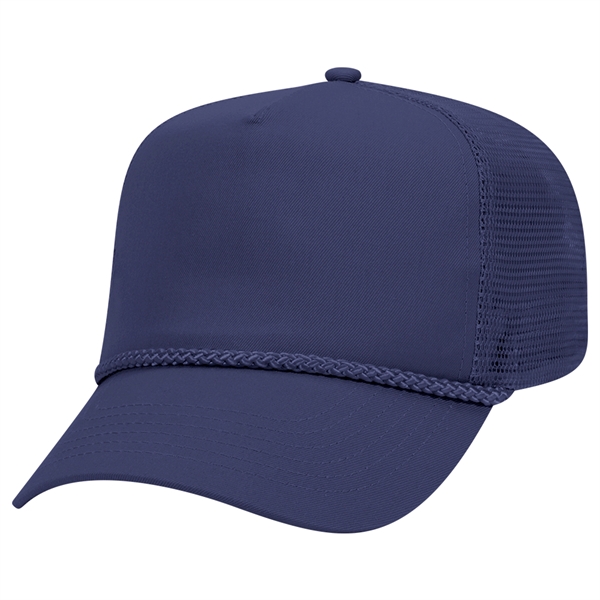 Cotton Blend Twill 5 Panel Pro Mesh Back Trucker Hat - Cotton Blend Twill 5 Panel Pro Mesh Back Trucker Hat - Image 22 of 42