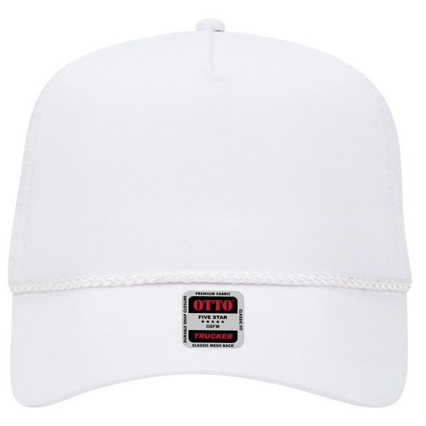 Cotton Blend Twill 5 Panel Pro Mesh Back Trucker Hat - Cotton Blend Twill 5 Panel Pro Mesh Back Trucker Hat - Image 27 of 42