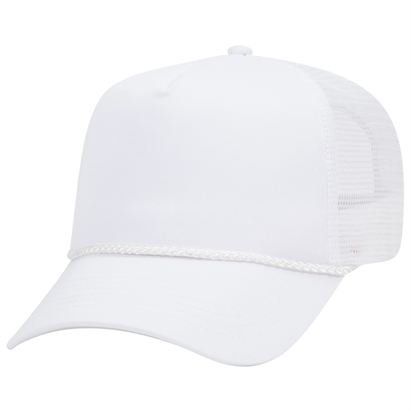 Cotton Blend Twill 5 Panel Pro Mesh Back Trucker Hat - Cotton Blend Twill 5 Panel Pro Mesh Back Trucker Hat - Image 28 of 42