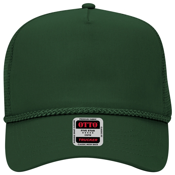 Cotton Blend Twill 5 Panel Pro Mesh Back Trucker Hat - Cotton Blend Twill 5 Panel Pro Mesh Back Trucker Hat - Image 33 of 42