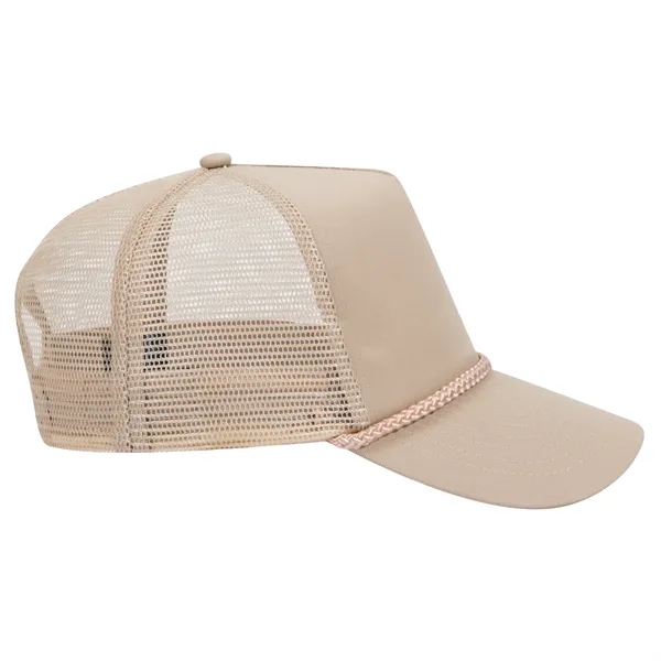 Cotton Blend Twill 5 Panel Pro Mesh Back Trucker Hat - Cotton Blend Twill 5 Panel Pro Mesh Back Trucker Hat - Image 42 of 42