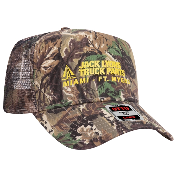 Camouflage Cotton Twill 5 Panel Low Crown Mesh Back Hat - Camouflage Cotton Twill 5 Panel Low Crown Mesh Back Hat - Image 0 of 21