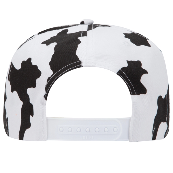 Cow Pattern Cotton Blend Twill 6 Panel Baseball Cap - Cow Pattern Cotton Blend Twill 6 Panel Baseball Cap - Image 2 of 7