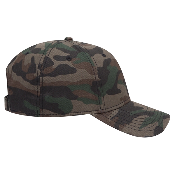 Camouflage Cotton Blend Twill 6 Panel Baseball Cap - Camouflage Cotton Blend Twill 6 Panel Baseball Cap - Image 99 of 119