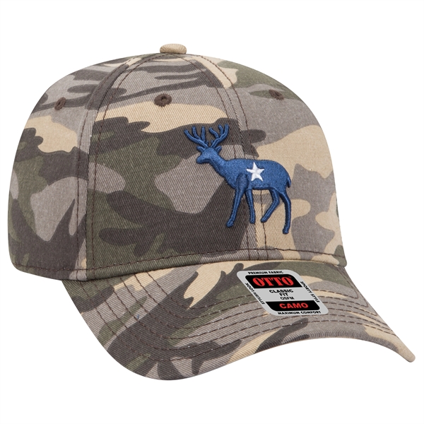 Camouflage Cotton Blend Twill 6 Panel Baseball Cap - Camouflage Cotton Blend Twill 6 Panel Baseball Cap - Image 110 of 119