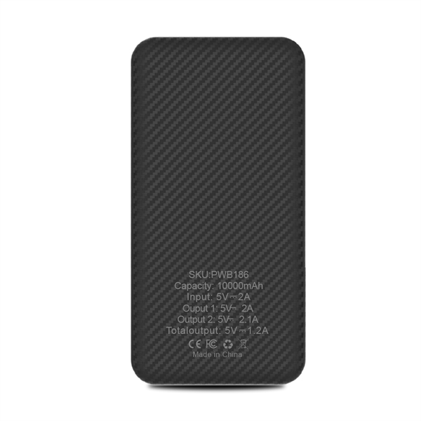The Hegewisch Carbon Fiber 10000mAh Power Bank - The Hegewisch Carbon Fiber 10000mAh Power Bank - Image 2 of 5